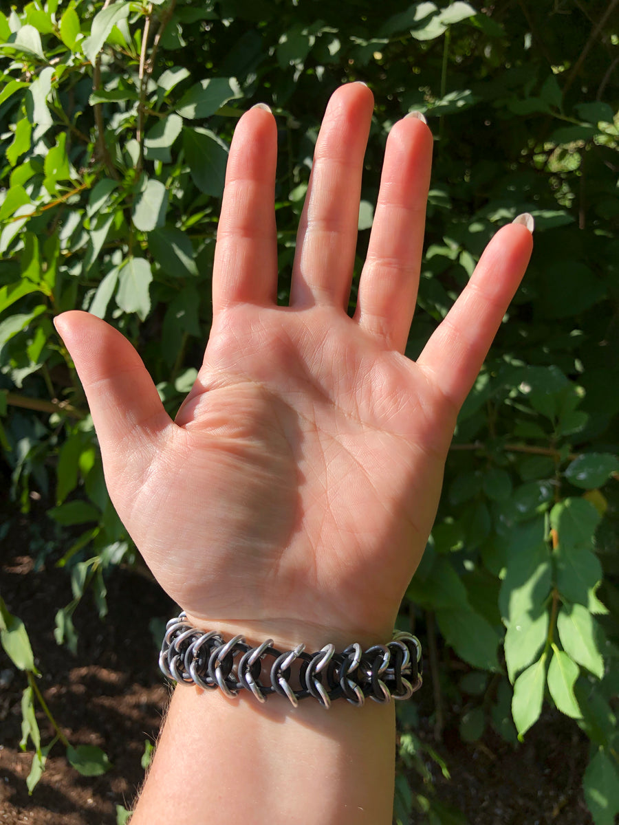 Thick on sale black bracelet