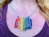 Rubber Rainbow Banner Necklace
