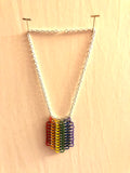 Rubber Rainbow Banner Necklace