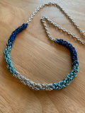 Blue Ombré Chainmail Necklace