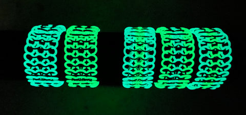 Glow-in-the-dark Chainmail Bracelets