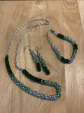Green Ombré Chainmail Necklace