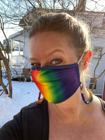 Rainbow Face Mask Chain
