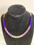 Purple Ombré Chainmail Necklace