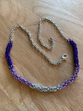 Purple Ombré Chainmail Necklace