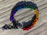 Matte Rainbow Chainmail Bracelet