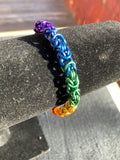 Matte Rainbow Chainmail Bracelet