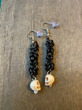 Skull Chainmail Earrings