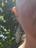 Diamond-Shaped Chainmail Earrings