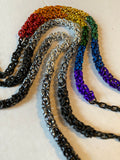 Matte Rainbow Chainmail Necklace